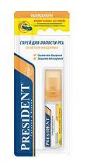 Президент спрей для рта Мандарин без спирта 20мл