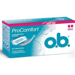 Тампоны женские гигиенические без аппликатора o.b. procomfort mini 16шт