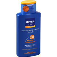 Нивея Сан лосьон солнцезащитный увлажняющий SPF50+ 200мл (85666)