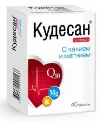 Кудесан Q10 калий+магний 1г №40 таблетки