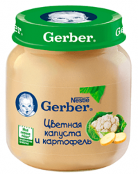 ГЕРБЕР пюре цветная капуста