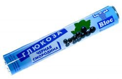 Блок глюкоза конфеты черная смородина с вит. С 18шт таблетки жевательные