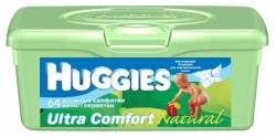 Хаггис салфетки влажные Ultra Comfort Natural 64шт в футляре