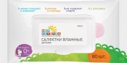 Мир детства салфетки влажные 80шт 0+