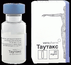 Таутакс концентрат для раствора 20мг/мл 4мл №1 флакон
