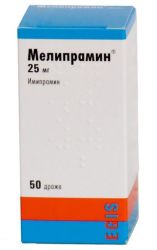 Мелипрамин 25мг №50 таблетки