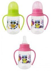 Мир детства бутылочка пластиковая эргономичная с ручками 150 мл
