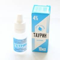 Таурин 4% капли глазные 10мл флакон-капельница