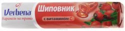 Вербена леденцы шиповник + витамин С 32г ролл
