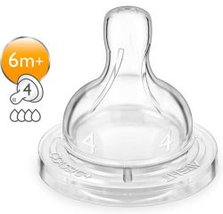 Авент соска силиконовая быстрый поток 2шт