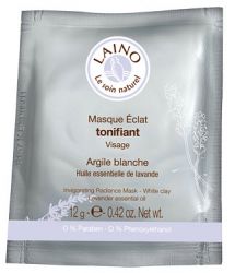 Лейно маска для сияния кожи лица тонизирующая с белой глиной 12г саше