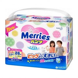 Подгузники-трусики Merries XXL 15-28кг 26шт