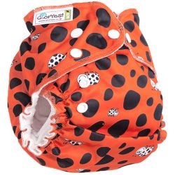 Глориес многоразовый подгузник Классик+ Божья коровка 3-18кг+2 вкладыша