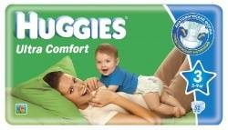 Хаггис подгузники Ultra Comfort (3) 5-9кг для девочек 56шт