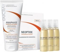 Дюкре Неоптид набор для женщин (лосьон от выпадения волос 3х30мл + шампунь Анафаз 200мл)