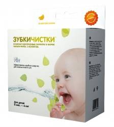 Сан хербал Зубкичистки детские 0-6лет 50шт банан