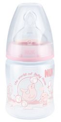 Нук baby rose бутылочка First Choice Plus ПП 150мл с силиконовой соской р.1-М