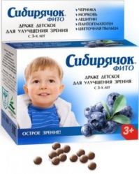 Сибирячок фито драже детское для зрения 80г