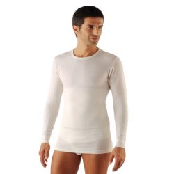 Мужская компрессионная футболка (длинный рукав) RelaxSan Ortopedica 1400 Цвет: белый | Размер: 2 | Пол: Мужской