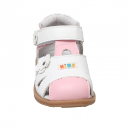 Детские ортопедическиие туфли ORTMANN Inga 7.54.2 Цвет: Белый/розовый | Размер: 21