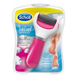 Электрическая роликовая пилка с роликом из бриллиантовой крошки Scholl (Шолль) Velvet Smooth розовый