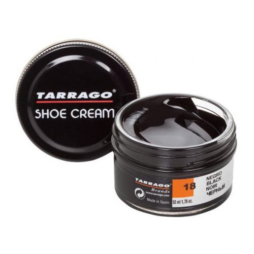 Чёрный крем для обуви из кожи Shoe Cream TARRAGO (50 мл