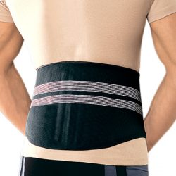 Мужской ортопедический корсет LumboStat серии Silver Line Orlett DBS-4000(M) Цвет: серебристо-серый | Размер: M