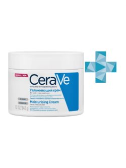 CeraVe Увлажняющий крем для сухой и очень сухой кожи лица и тела детей и взрослых 340 мл (CeraVe
