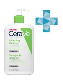 CeraVe Увлажняющий очищающий крем-гель для нормальной и сухой кожи лица и тела детей и взрослых 473 мл (CeraVe