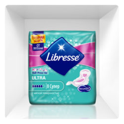 Libresse Прокладки Ultra Super с мягкой поверхностью 8 штук (Libresse