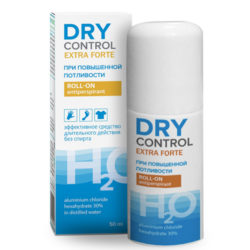 Dry Control Экстра Форте без спирта ролик от обильного потоотделения 30%