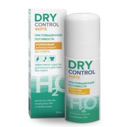 Dry Control Форте без спирта ролик от обильного потоотделения 20%