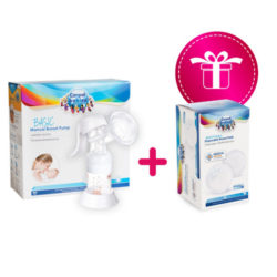 Canpol Набор №7 (молокоотсос ручной Basic  и вкладыши для груди 40 шт. в подарок) 1 шт (Canpol