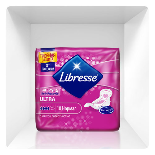 Libresse Прокладки Ultra Normal с мягкой поверхностью 10 штук (Libresse