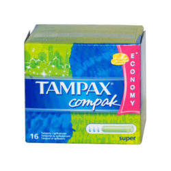 Tampax Компак Тампоны с аппликатором супер по 16 шт (Tampax