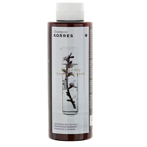 Korres Шампунь для сухих и поврежденных волос с миндалем и семенами льна