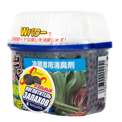 Nagara Древесный уголь для устранения запаха в холодильнике 180 г (Nagara