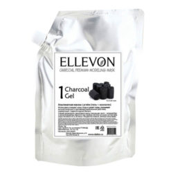 Ellevon Премиум альгинатная маска с углем (гель + коллаген) 1000 мл+100 мл (Ellevon