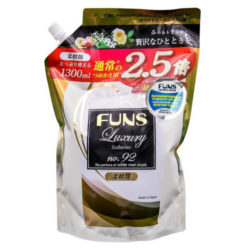 Funs Кондиционер парфюмированный для белья с ароматом белой мускусной розы (мягкая упаковка) 1300 мл (Funs