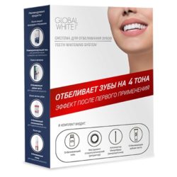 Global white Система для отбеливания зубов на 4-5 тона  6% (Гель 15 мл + ретрактор + микрощетка) (Global white
