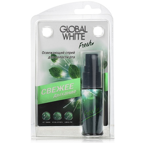 Global white Освежающий спрей для полости рта 15 мл (Global white