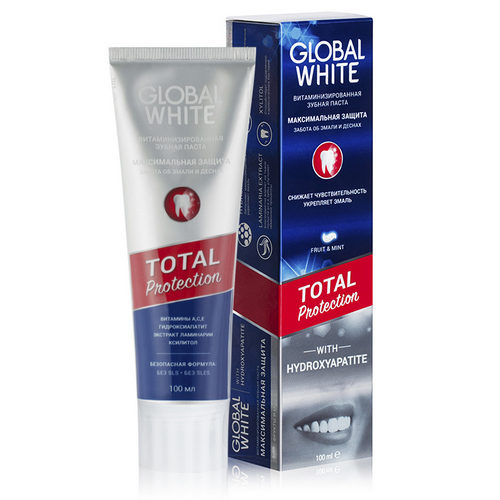 Global white Зубная паста Total Protection 