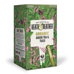 Heath&Heather Чай Зеленый с базиликом Органик 20 пак. (Heath&Heather