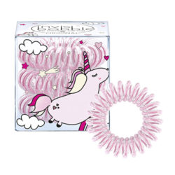 Invisibobble Резинка-браслет для волос Unicorn Elly розовое серебро (Invisibobble