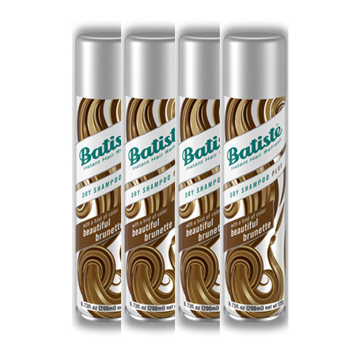 Batiste Комплект Medium Beautiful Brunette Сухой шампунь 4 шт х 200 мл (Batiste