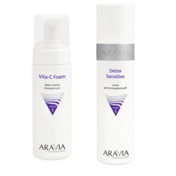 Aravia professional Комплект Крем-пенка очищающая Vita-C Foaming
