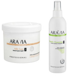 Aravia professional Комплект  Крем-скраб мягкий 550 мл + Лосьон мягкое очищение 300 мл (Aravia professional