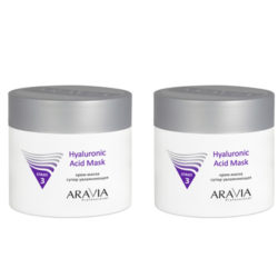 Aravia professional Комплект Крем-маска супер увлажняющая Hyaluronic Acid Mask 2 шт х 300 мл (Aravia professional