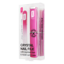 FLO Пилочка FLO с кристаллами Фуксия + футляр (FLO