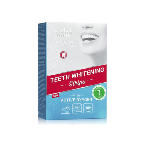 Global white Отбеливающие полоски для зубов